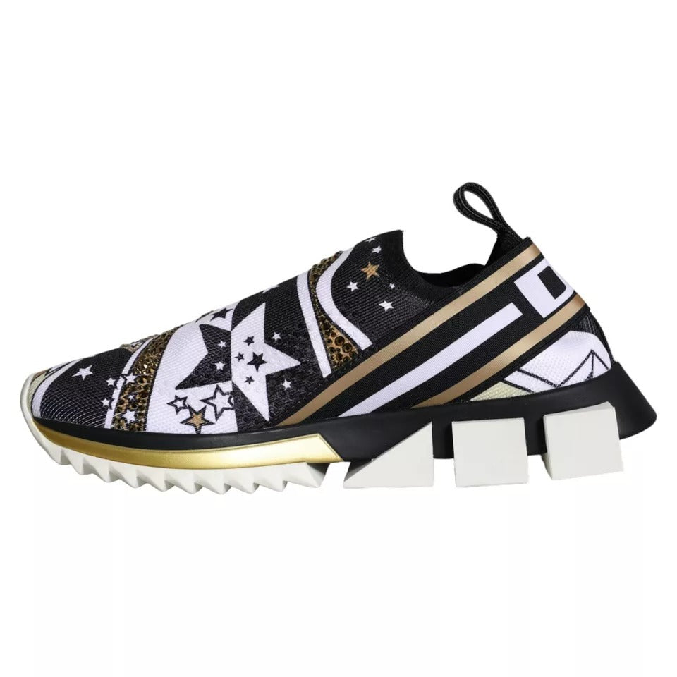 Dolce &amp; Gabbana – Sorrento-Sneakers mit mehrfarbigem Comet-Stern-Print