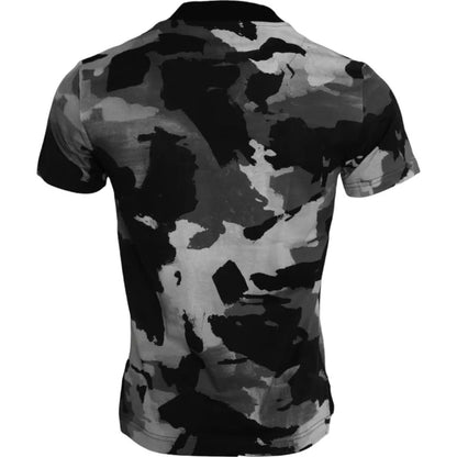 Dolce &amp; Gabbana Multicolor Camouflage Cotton Crewneck T-shirt