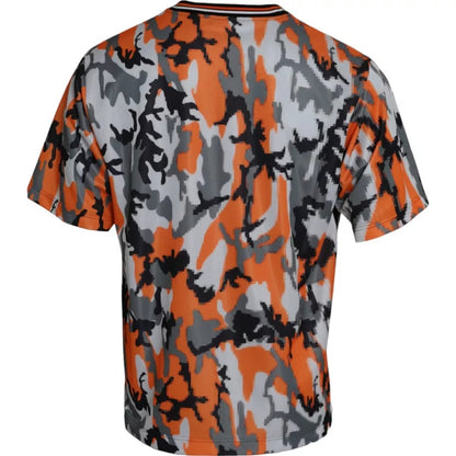 Dolce &amp; Gabbana Mehrfarbiges Camouflage-T-Shirt aus Baumwolle mit Rundhalsausschnitt für Herren