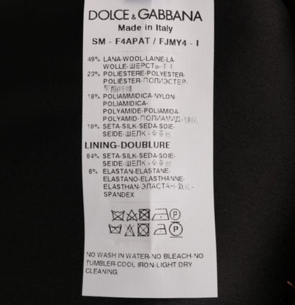 Dolce &amp; Gabbana Goldschwarzer kurzer Minirock