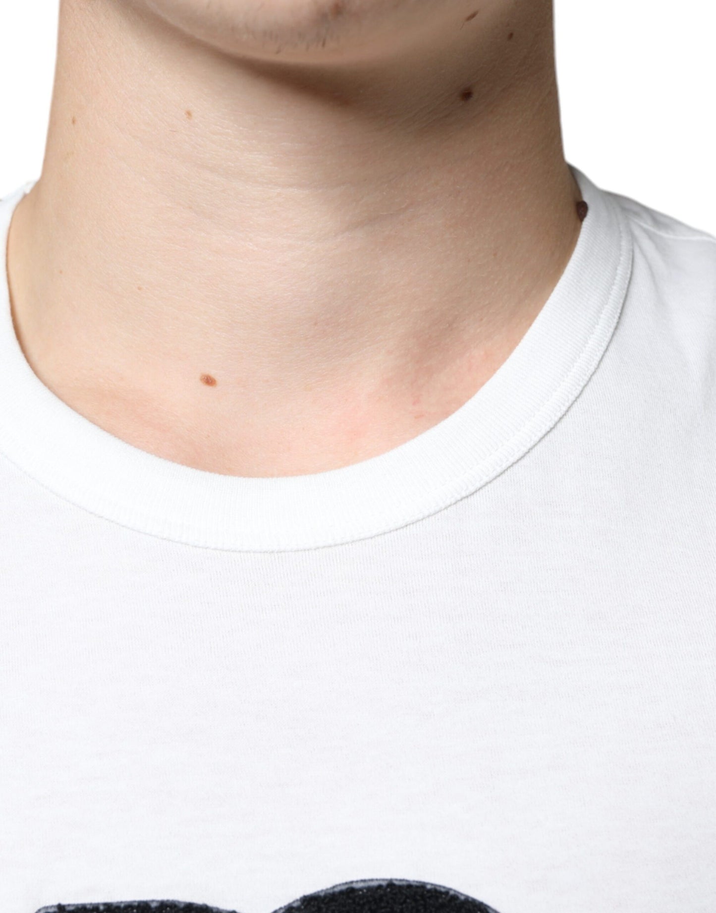 Dolce &amp; Gabbana White Cotton DG Logo Print T-shirt