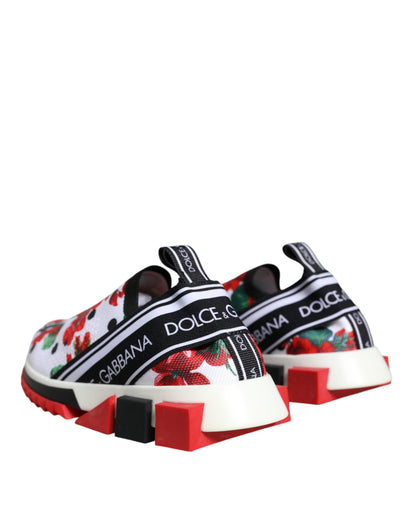 Dolce &amp; Gabbana Mehrfarbige Geranien-Sorrento-Sneakers