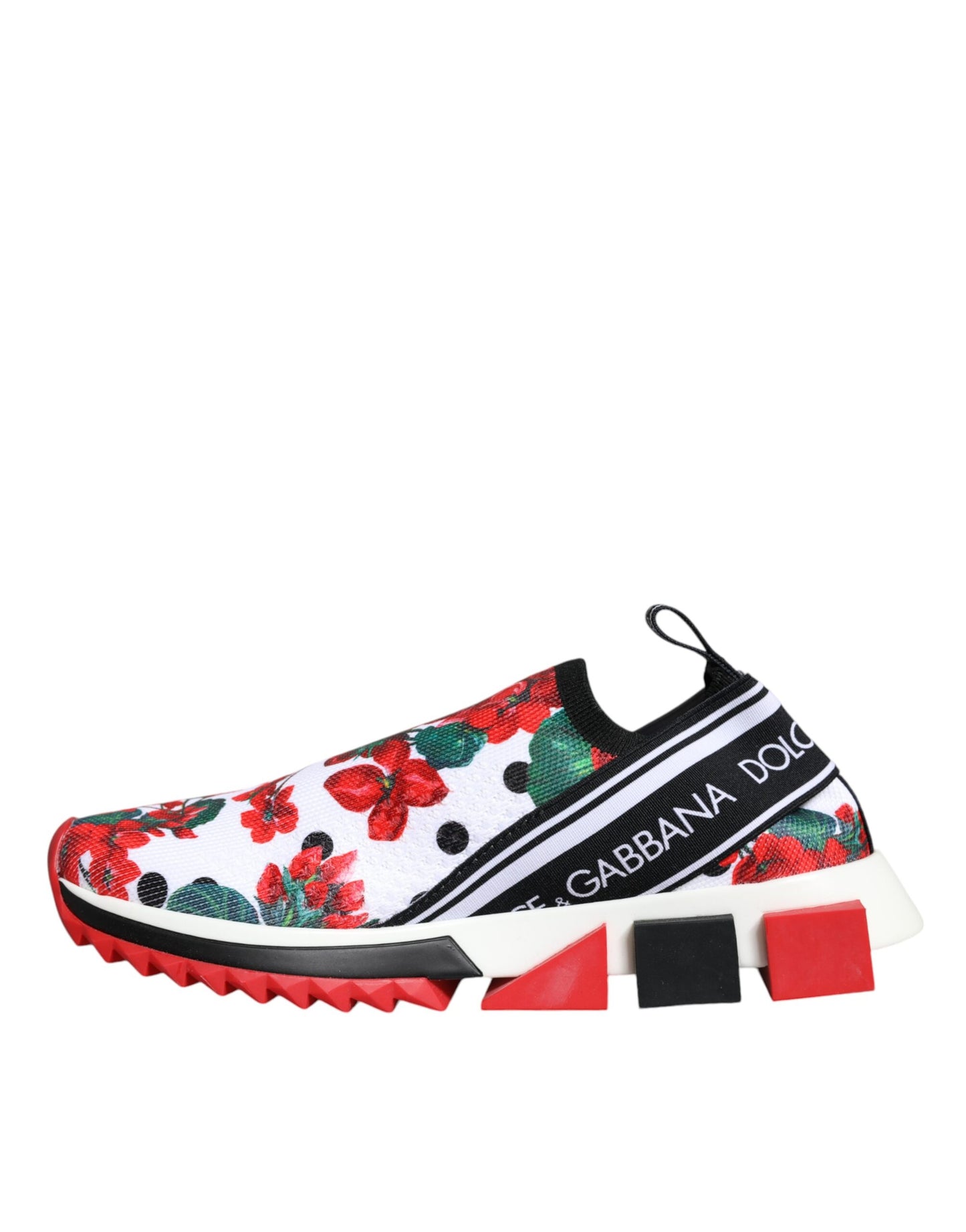 Dolce &amp; Gabbana Mehrfarbige Geranien-Sorrento-Sneakers
