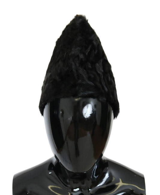 Dolce &amp; Gabbana Schwarze Xiangao-Lammfellmütze