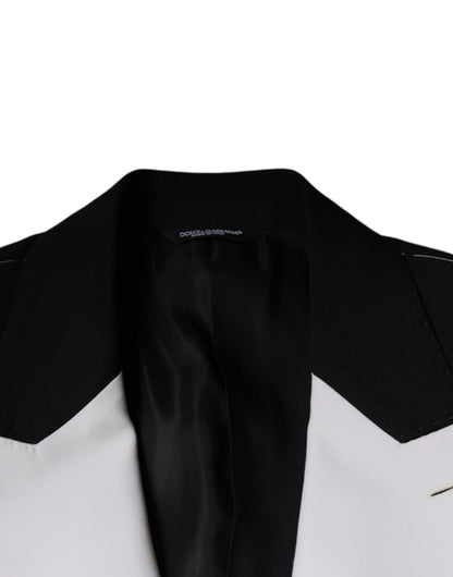 Dolce &amp; Gabbana – Einreihiger Blazer in Schwarz und Weiß