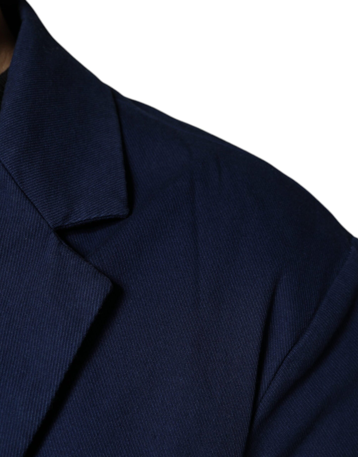 Dolce &amp; Gabbana Blue Notch Single Breasted Dress Coat Blazer