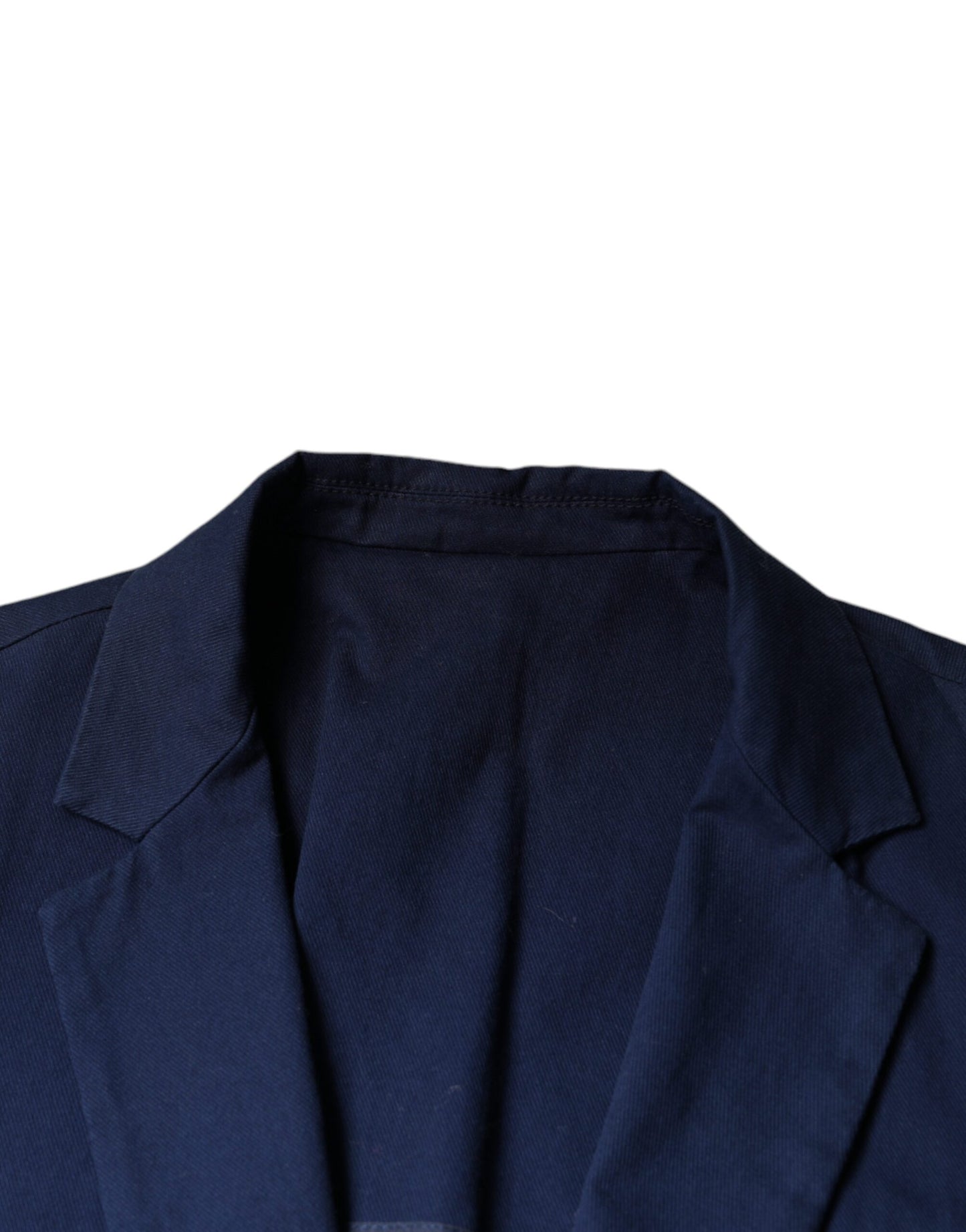 Dolce &amp; Gabbana Blue Notch Single Breasted Dress Coat Blazer