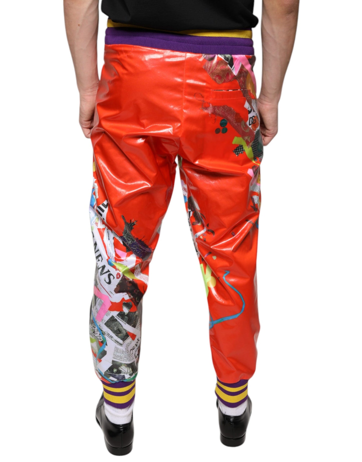 Dolce &amp; Gabbana Multicolor Printed Jogger Sweatpants Pants