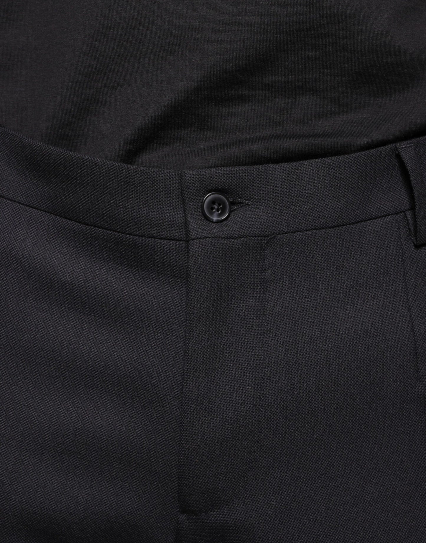 Dolce &amp; Gabbana Black Wool Skinny Dress Formal Pants