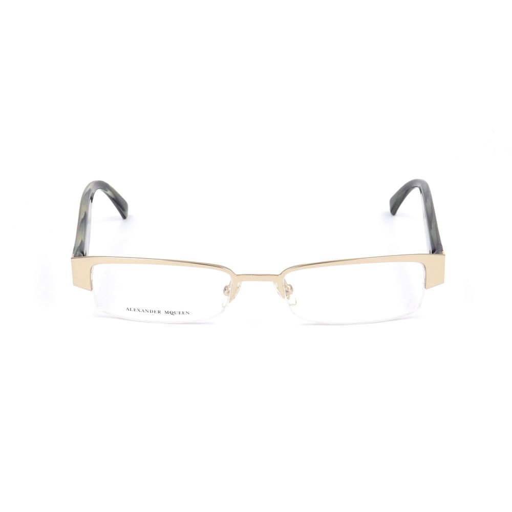 Alexander McQueen – Goldfarbene Metallrahmen