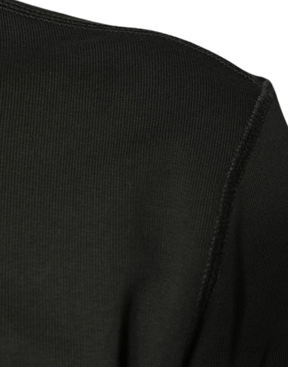 Dolce &amp; Gabbana Army Green DG Crown Crew Neck Pullover Sweater