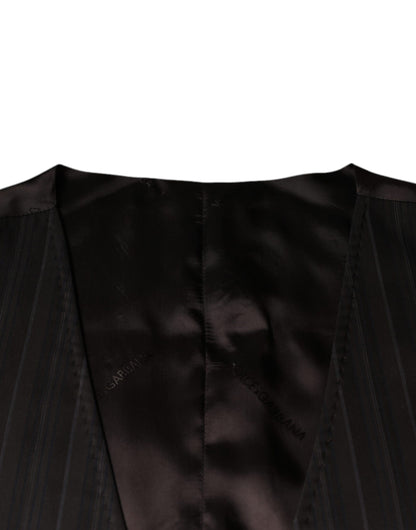 Dolce &amp; Gabbana Schwarze Weste aus Baumwolle, formelle Weste