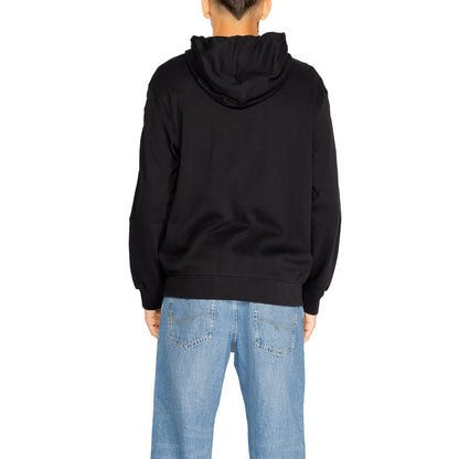 Armani Exchange – Schwarzer Kapuzenpullover aus Baumwolle