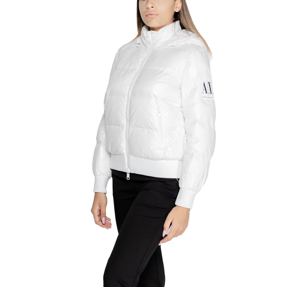 Armani Exchange – Weiße Polyamidjacken und -mäntel