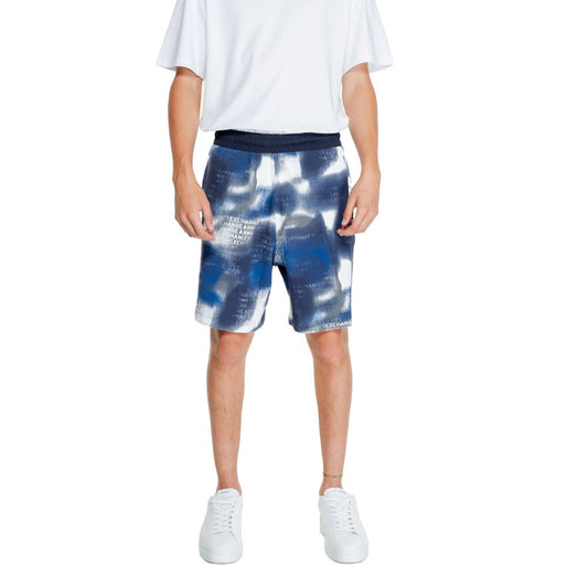 Armani Exchange – Blaue Baumwoll-Bermuda