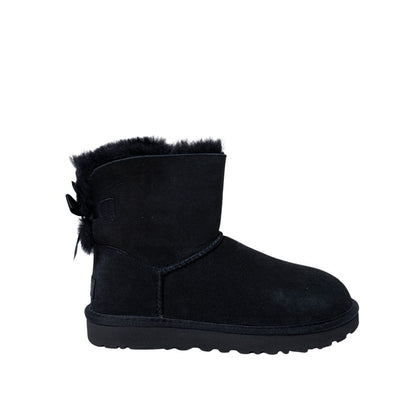 UGG Black Suede Leather Ankle