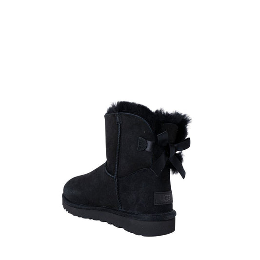UGG Black Suede Leather Ankle