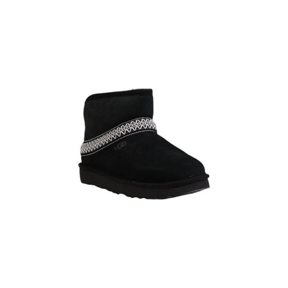 UGG Black Suede Leather Ankle