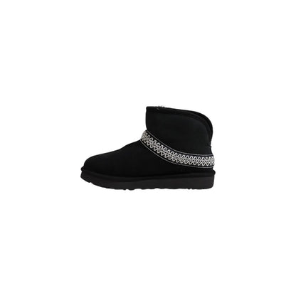 UGG Black Suede Leather Ankle