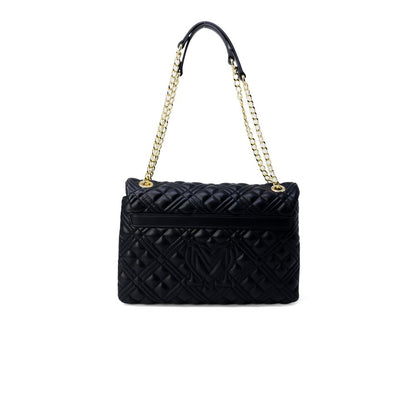 Love Moschino – Goldfarbene Polyethylen-Handtasche