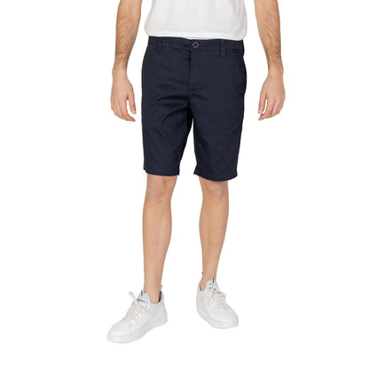 Armani Exchange – Blaue Baumwoll-Bermuda