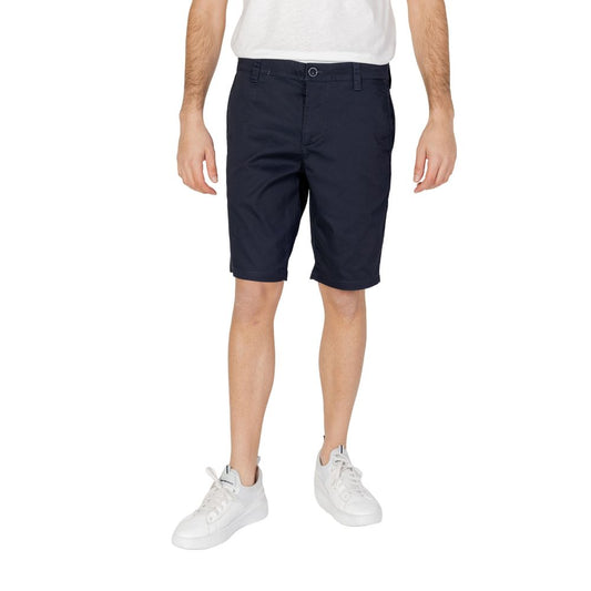 Armani Exchange – Blaue Baumwoll-Bermuda