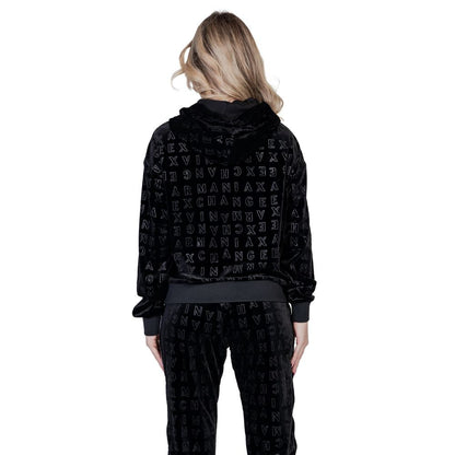 Armani Exchange Black Polyester Hoody