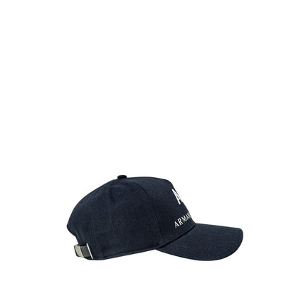 Armani Exchange – Baseballmütze aus blauer Baumwolle