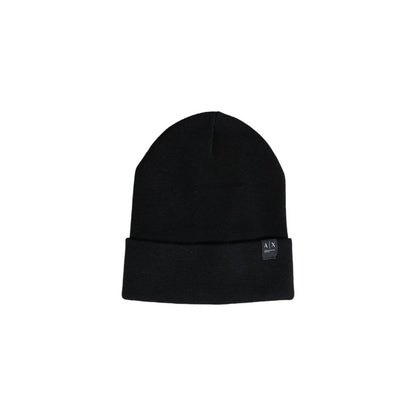 Armani Exchange – Schwarze Baseballkappe aus Polyester