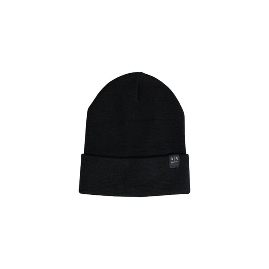 Armani Exchange – Schwarze Baseballkappe aus Polyester