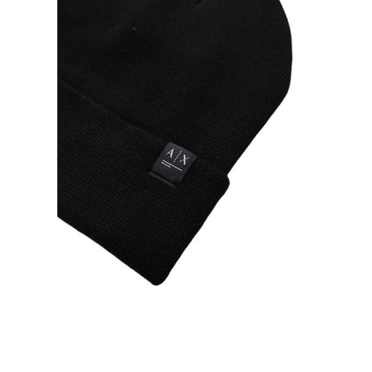 Armani Exchange – Schwarze Baseballkappe aus Polyester