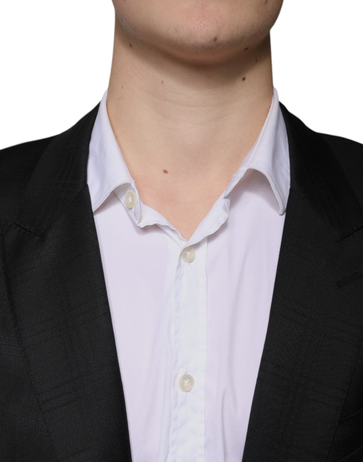 Dolce &amp; Gabbana Black Wool Single Breasted Formal Suit