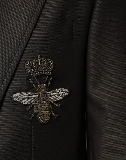 Dolce &amp; Gabbana Blazer Braun Grün Bienenwolle Jacke Mantel