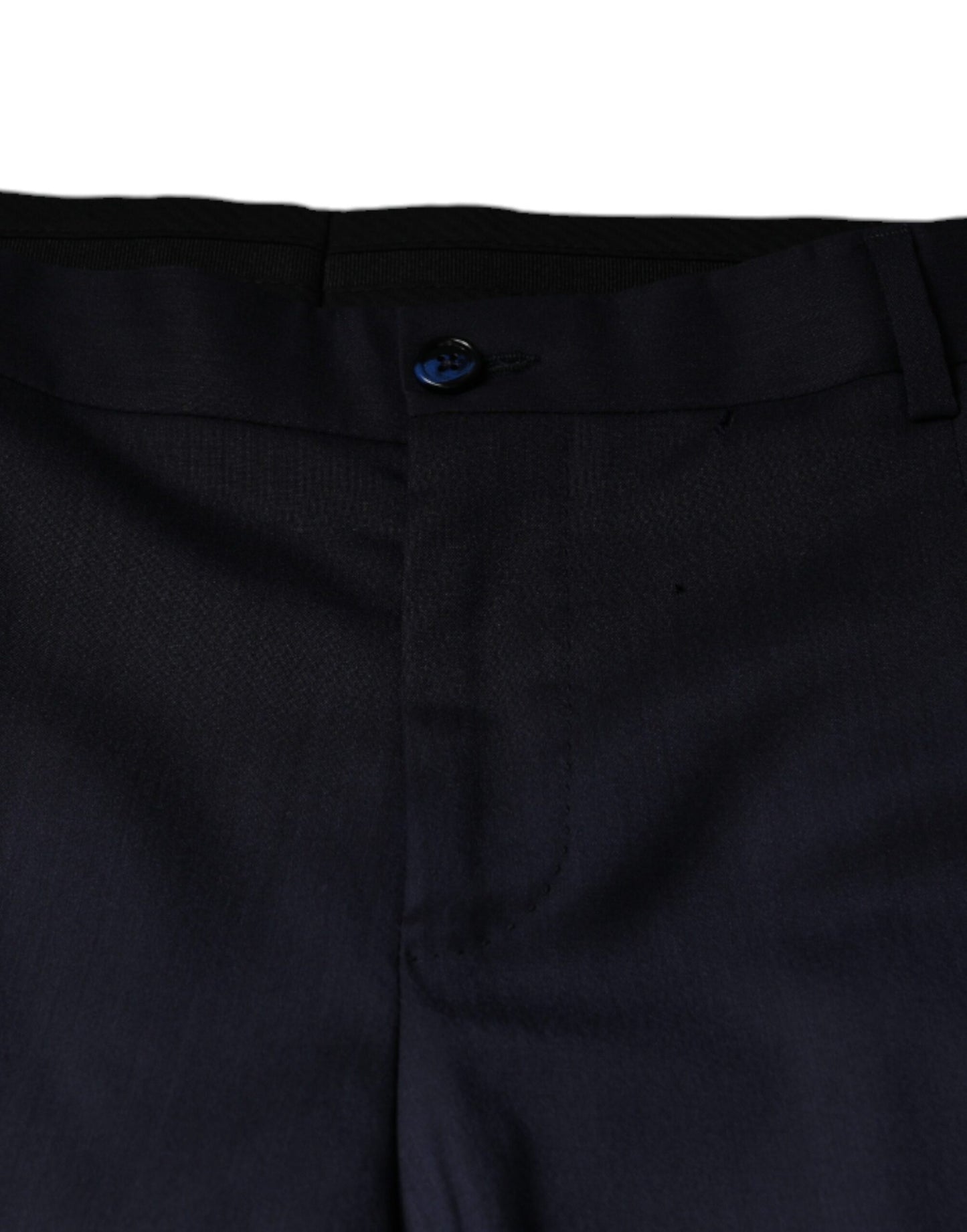 Dolce &amp; Gabbana Blue Wool Skinny Formal Dress Pants