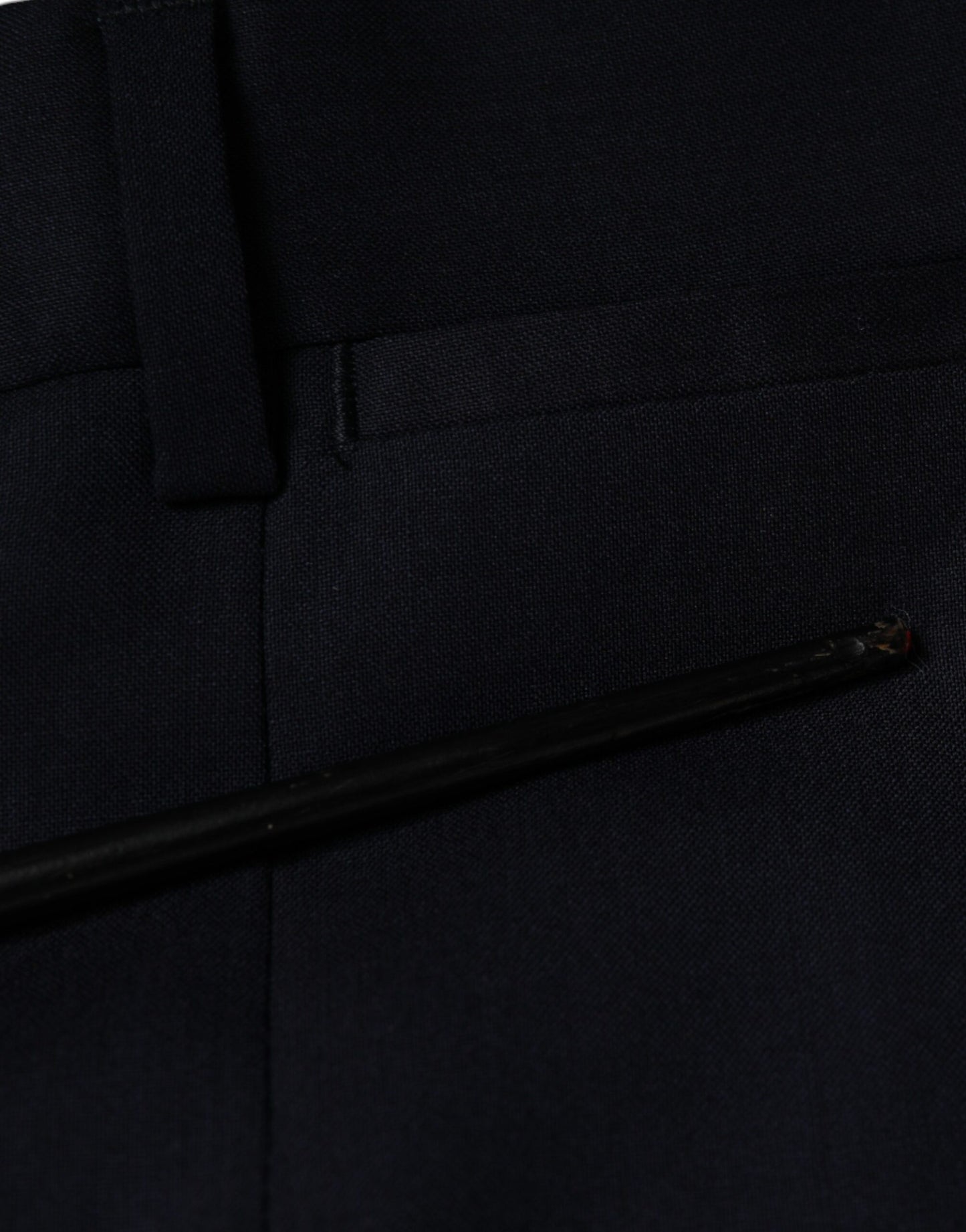 Dolce &amp; Gabbana Blue Wool Skinny Formal Dress Pants