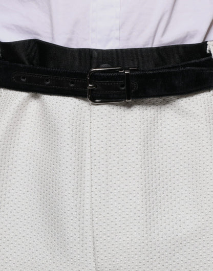 Dolce &amp; Gabbana White Polyester Formal Dress Pants