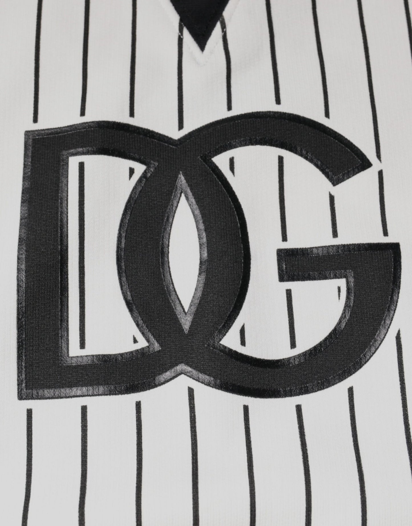 Dolce &amp; Gabbana Black White Stripes Logo Sweatshirt Sweater