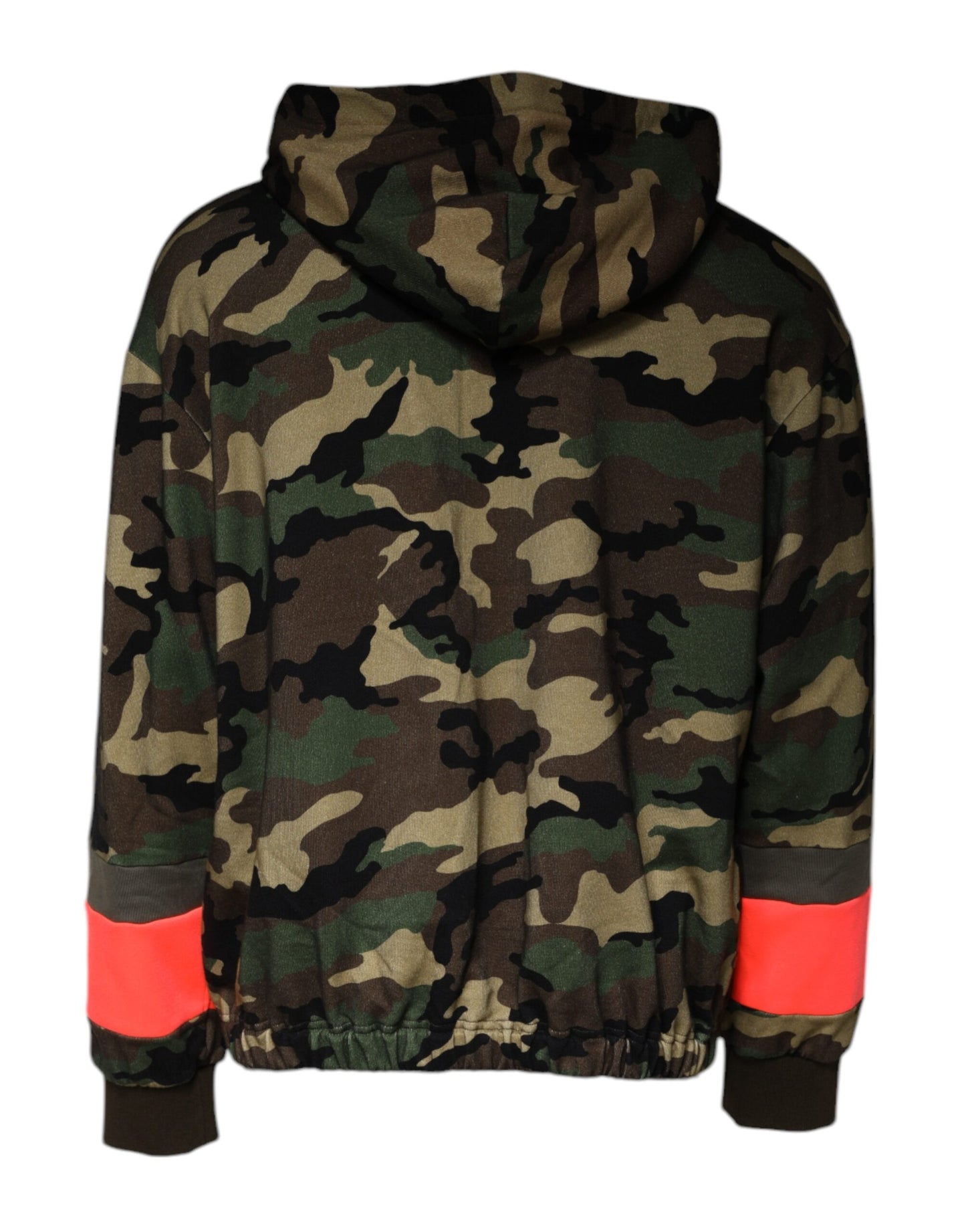 Dolce &amp; Gabbana Multicolor Camouflage Hooded Men Sweatshirt Sweater