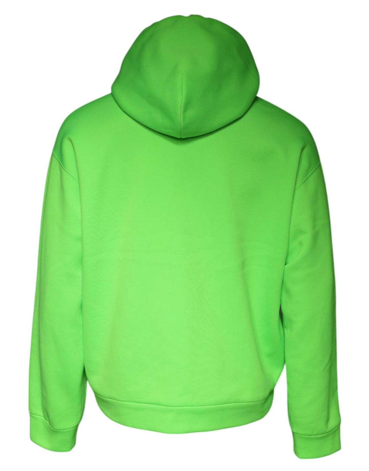 Dolce &amp; Gabbana Green Logo Hooded Pullover Men Sweatshirt Sweater