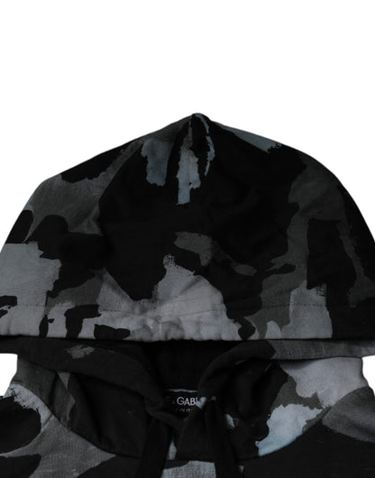 Dolce &amp; Gabbana Mehrfarbiger Camouflage-Kapuzenpullover für Herren