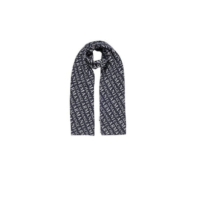 Armani Exchange – Blauer Polyamid-Schal