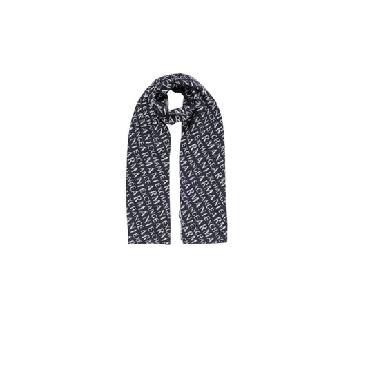 Armani Exchange – Blauer Polyamid-Schal