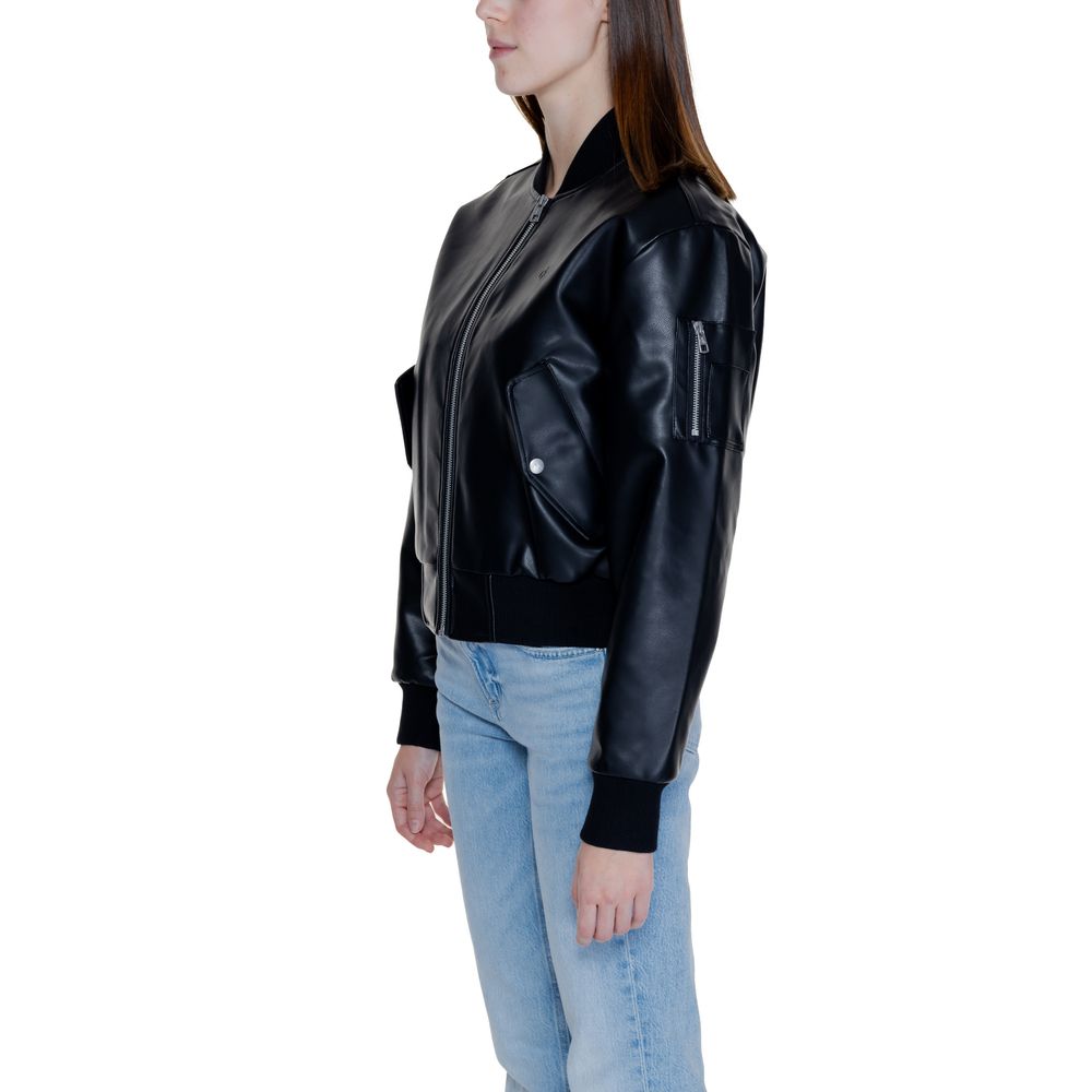 Calvin Klein Jeans – Schwarze Polyethylenjacken und -mäntel