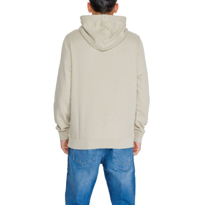 Calvin Klein Jeans Beige Recycled Cotton Hoody