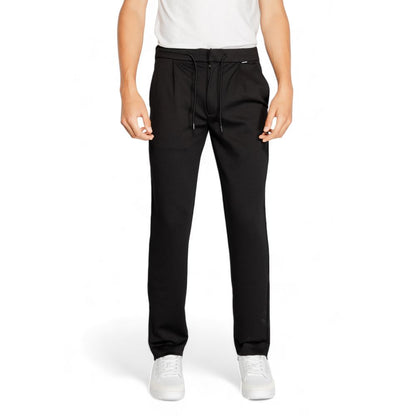 Calvin Klein Black Recycled Polyester Pant