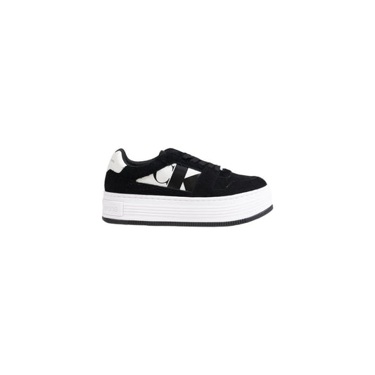 Calvin Klein Jeans – Schwarze Ledersneaker