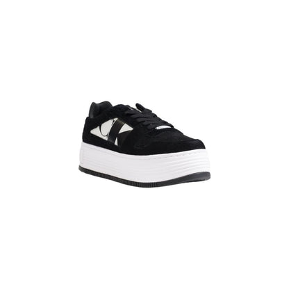 Calvin Klein Jeans – Schwarze Ledersneaker