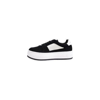 Calvin Klein Jeans – Schwarze Ledersneaker
