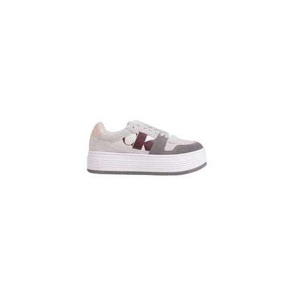 Calvin Klein Jeans – Graue Ledersneaker