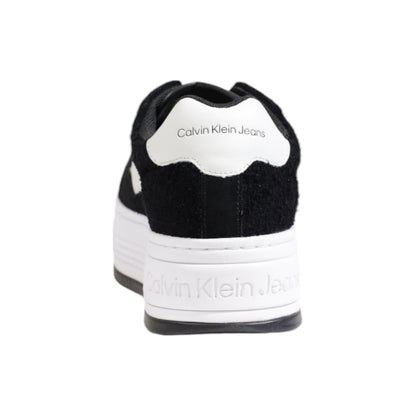 Calvin Klein Jeans – Schwarze Ledersneaker